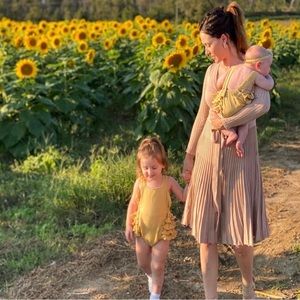 Kate Quinn Organics Marigold Sunsuit 18-24M, Sister Match available in 0/3M